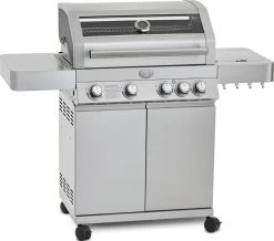 Rösle Gasgrill Videro G4 Edelstahl - Modell 2023 Inkl. Abdeckhaube