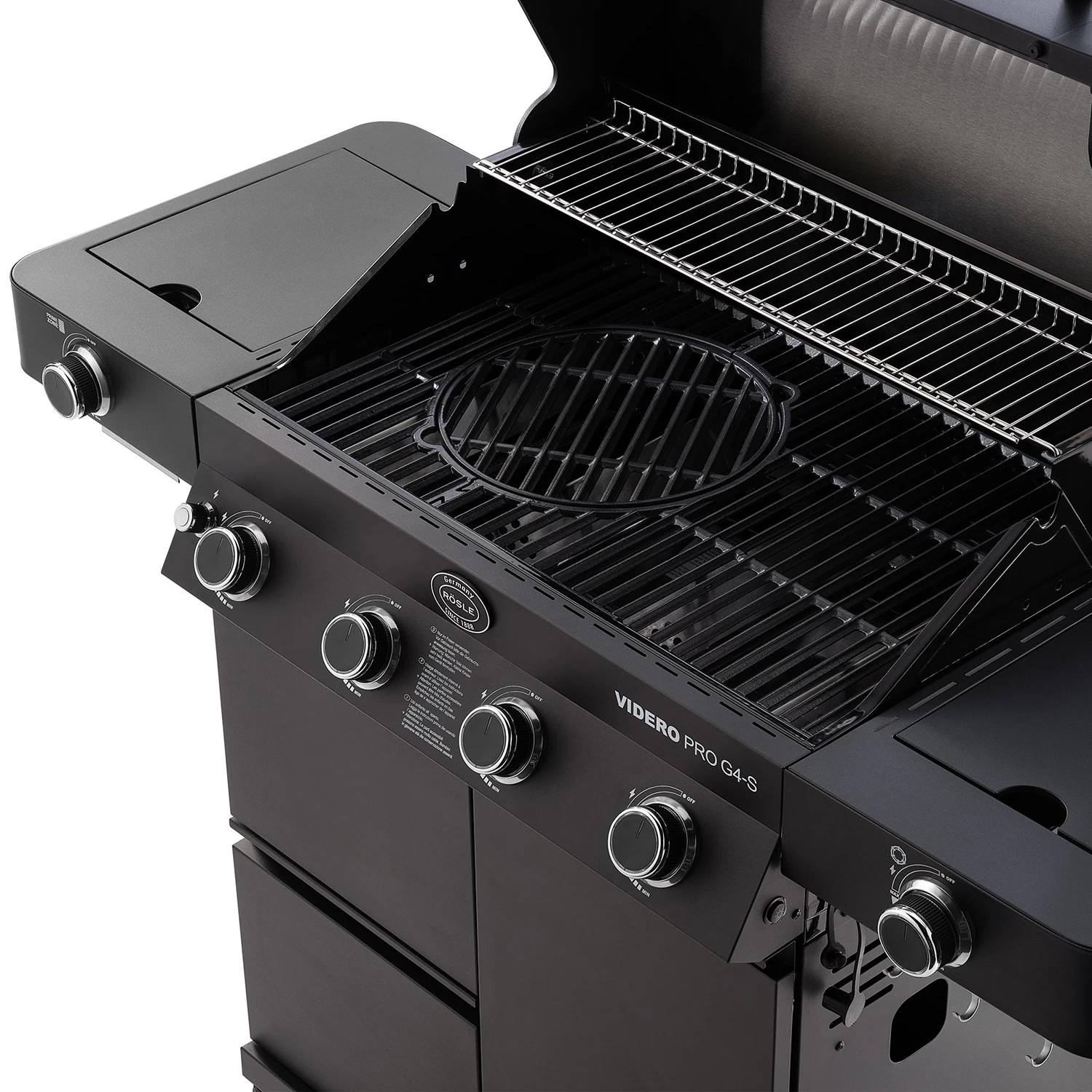 Rösle Gasgrill Videro Pro G4-S Vario+ Mattschwarz - Modell 2023 5 Rösle Gasgrill Videro Pro G4-S Vario+ Mattschwarz - Modell 2023 – Bild 3