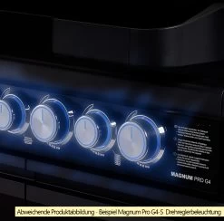 Rösle Gasgrill Magnum PRO G3 - X-DEAL Inkl. Abdeckhaube, Gusseisen Grillplatte Und Drehspieß - Modell 2023 21 Rösle Gasgrill Magnum PRO G3 - X-DEAL Inkl. Abdeckhaube, Gusseisen Grillplatte Und Drehspieß - Modell 2023 -Günstiges Grill Geschäft Roesle Magnum Pro Drehregler beleuchtet Beispiel G4 S 1