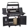 Rösle Gasgrill Magnum PRO G4-S - Modell 2023 -Günstiges Grill Geschäft Roesle Magnum Pro G4 S Gasgrill Station 25560 all open