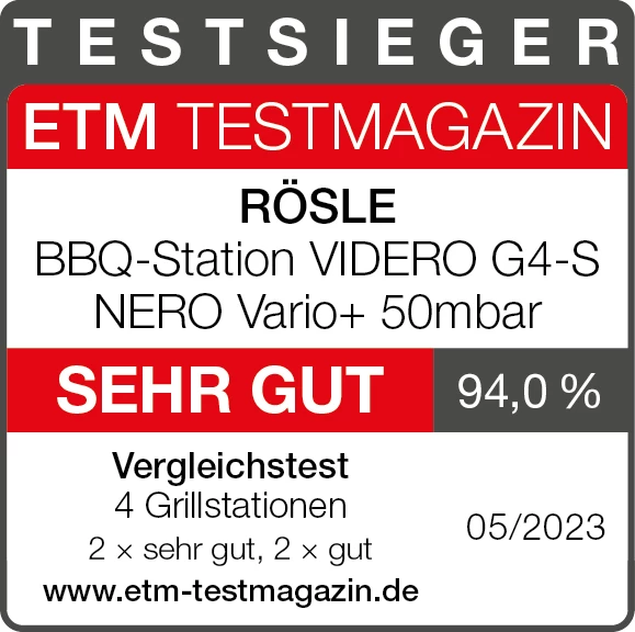 Rösle Gasgrill BBQ-Station Videro G4-S Vario+ Nero Schwarz - Modell 2023 - SMART Deal Inkl. Grillfürst Grill Control + Abdeckhaube Und Grillplatte 6 Rösle Gasgrill BBQ-Station Videro G4-S Vario+ Nero Schwarz - Modell 2023 - SMART Deal Inkl. Grillfürst Grill Control + Abdeckhaube Und Grillplatte – Bild 4