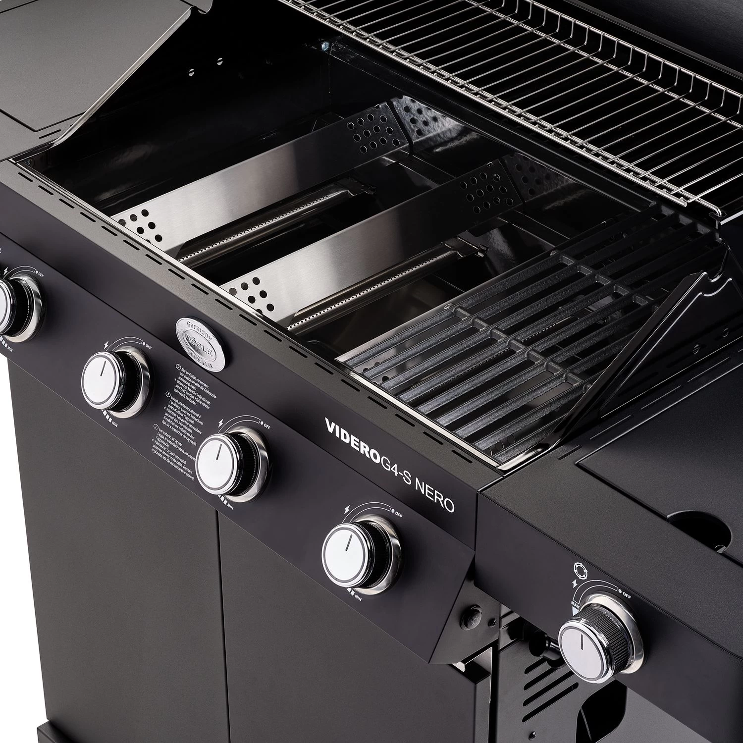 Rösle Gasgrill Videro G4-S Vario+ Nero Schwarz - Modell 2023 - X-DEAL Inkl. Abdeckhaube Und Grillplatte 12 Rösle Gasgrill Videro G4-S Vario+ Nero Schwarz - Modell 2023 - X-DEAL Inkl. Abdeckhaube Und Grillplatte – Bild 10