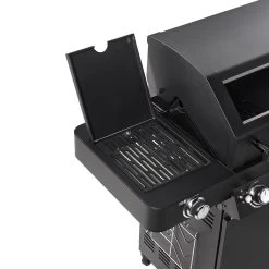 Rösle Gasgrill BBQ-Station Videro G4-S Vario+ Nero Schwarz - Modell 2023 - SMART Deal Inkl. Grillfürst Grill Control -Günstiges Grill Geschäft Roesle Videro G4 S Vario NERO matt schwarz Primezone 1