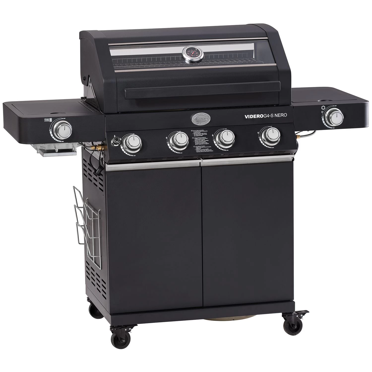 Rösle Gasgrill BBQ-Station Videro G4-S Vario+ Nero Schwarz - Modell 2023 - SMART Deal Inkl. Grillfürst Grill Control + Abdeckhaube Und Grillplatte 3 Rösle Gasgrill BBQ-Station Videro G4-S Vario+ Nero Schwarz - Modell 2023 - SMART Deal Inkl. Grillfürst Grill Control + Abdeckhaube Und Grillplatte