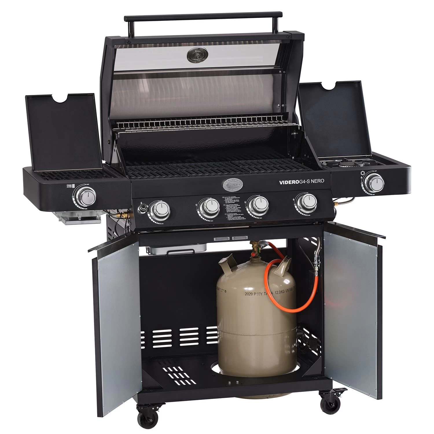 Rösle Gasgrill BBQ-Station Videro G4-S Vario+ Nero Schwarz - Modell 2023 - SMART Deal Inkl. Grillfürst Grill Control + Abdeckhaube Und Grillplatte 5 Rösle Gasgrill BBQ-Station Videro G4-S Vario+ Nero Schwarz - Modell 2023 - SMART Deal Inkl. Grillfürst Grill Control + Abdeckhaube Und Grillplatte – Bild 3