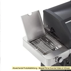 Rösle Edelstahl Gasgrill Videro G6-S VARIO+ - Limited Edition Modell 2023 Inkl. Abdeckhaube -Günstiges Grill Geschäft Roesle Videro Gasgrill Primezone Rost oben Beispiel 10