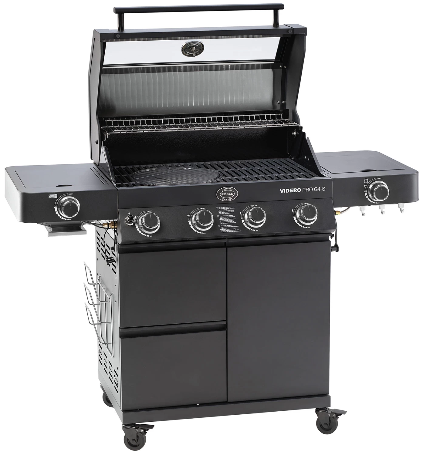 Rösle Gasgrill Videro Pro G4-S Vario+ Mattschwarz - Modell 2023 3 Rösle Gasgrill Videro Pro G4-S Vario+ Mattschwarz - Modell 2023