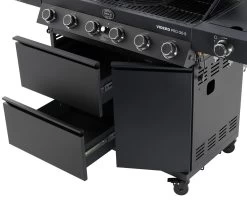 Rösle Gasgrill Videro Pro G6-S Vario+ Mattschwarz - Modell 2023 -Günstiges Grill Geschäft Roesle Videro Pro G6 S Gasgrill Unterschrank