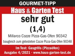 COZZE Pizzaofen Gas 34 Cm (13") - Inkl. Pizzastein -Günstiges Grill Geschäft Testlogo Cozze Pizzaofen Gas 90342 1