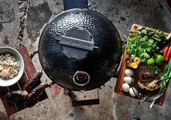 The Bastard Keramikgrill Classic Medium - Complete - Schwarz Glänzend - Modell 2023 -Günstiges Grill Geschäft The Bastard Classic Medium Kamado Grill schwarz