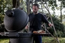The Bastard Keramikgrill Urban XL - Complete - Schwarz Matt - Modell 2023 -Günstiges Grill Geschäft The Bastard Keramikgrill Urban XL Deckelscharnier