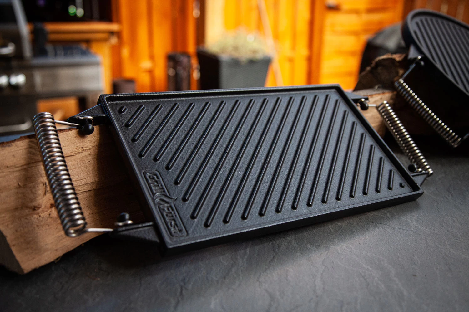 Grillfürst Universal Grillplatte / Wendeplatte Aus Gusseisen 35 X 20 Cm 7 Grillfürst Universal Grillplatte / Wendeplatte Aus Gusseisen 35 X 20 Cm – Bild 5