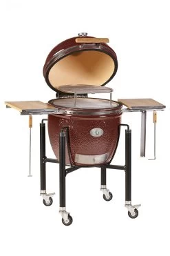 Monolith Grill LeChef Red Mit Gestell Und Seitentischen MG23R - Set - Auslaufmodell -Günstiges Grill Geschäft monolith lechef gestell geoeffnet 201030
