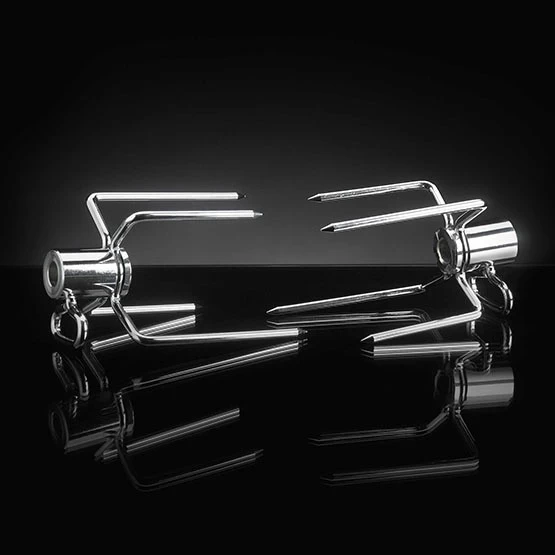 Napoleon Zubehör: 2 Commercial Drehspieß-Gabeln Aus Rostfreiem Edelstahl 3 Napoleon Zubehör: 2 Commercial Drehspieß-Gabeln Aus Rostfreiem Edelstahl