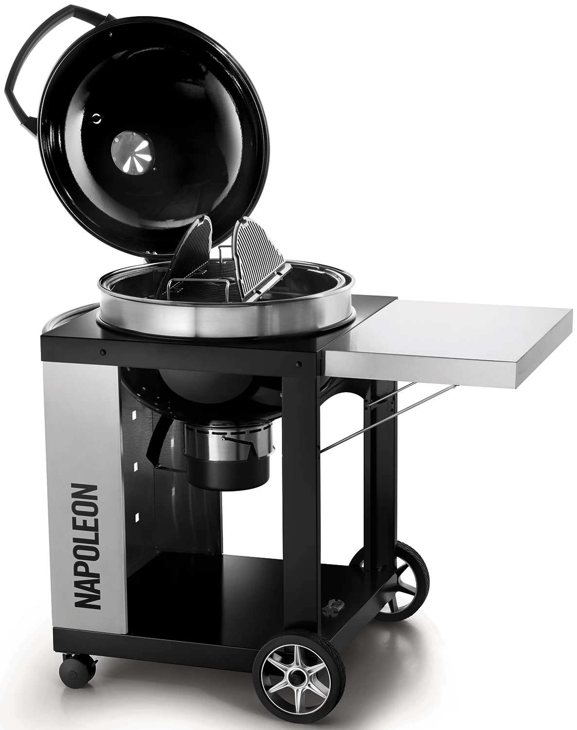 Napoleon Holzkohlegrill Kugelgrill Ø 57cm Im Rollwagen Mit Gussrost Und Deckelscharnier PRO22K-Cart-2 4 Napoleon Holzkohlegrill Kugelgrill Ø 57cm Im Rollwagen Mit Gussrost Und Deckelscharnier PRO22K-Cart-2 – Bild 2