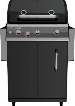Outdoorchef Dualchef 325 G Gasgrill Mit Seitenkocher + BLAZING ZONE Infrarotbrenner + DGS Gusseisen Grillrost 2 Stk. + DGS Gemüse Grillrost 2 Stk. -Günstiges Grill Geschäft outdoorchef dualchef 325 g abgeklappt 18 700 0 1