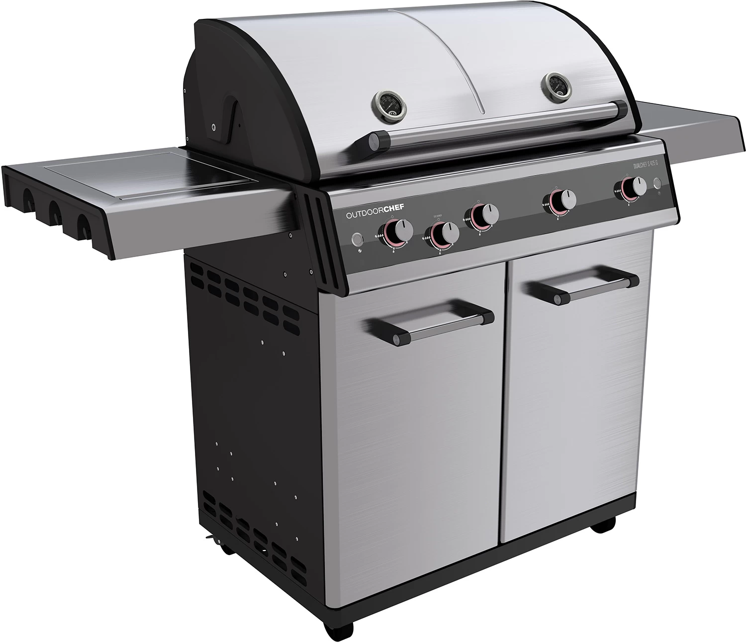 Outdoorchef Dualchef S 425 G Edelstahl Gasgrill Mit Seitenkocher 4 Outdoorchef Dualchef S 425 G Edelstahl Gasgrill Mit Seitenkocher – Bild 2